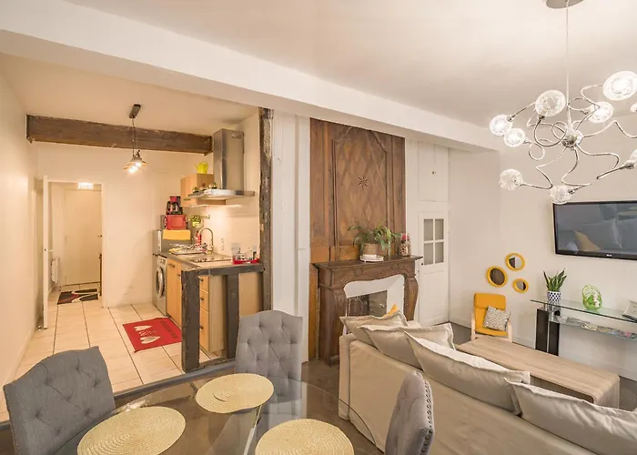 Quartier Cathedrale Centre, Wifi Et Parking - Zen Апартаменты Труа